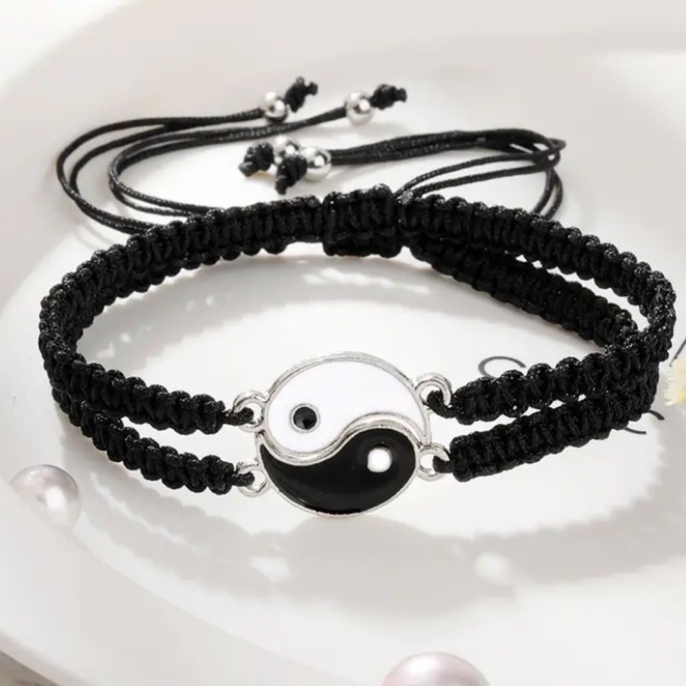 BOGO! Ying Yang Set of 2 BFF Bracelets - Magnetic Friendship NEW Boutique